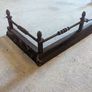 1960s Vintage Black Cast Iron Floor Fireplace Fender Image 2