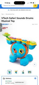 VTech Safari Sounds Drums Musical Toy