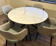 Modern Marble Finish Dining table from Home Sweet Home