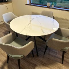 Modern Marble Finish Dining table from Home Sweet Home