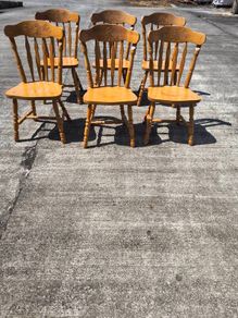 6 solid chairs