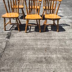 6 solid chairs
