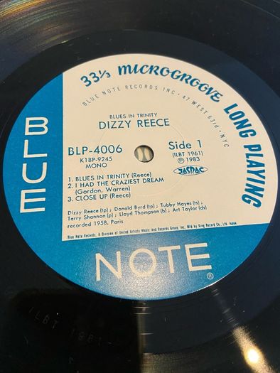 Dizzy Reece Blues in Trinity LP mono Blue Note vinyl Tubby Hayes