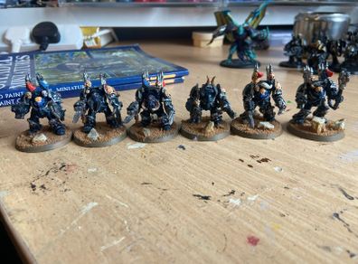 Warhammer 40k Chaos Terminators x 6 metal