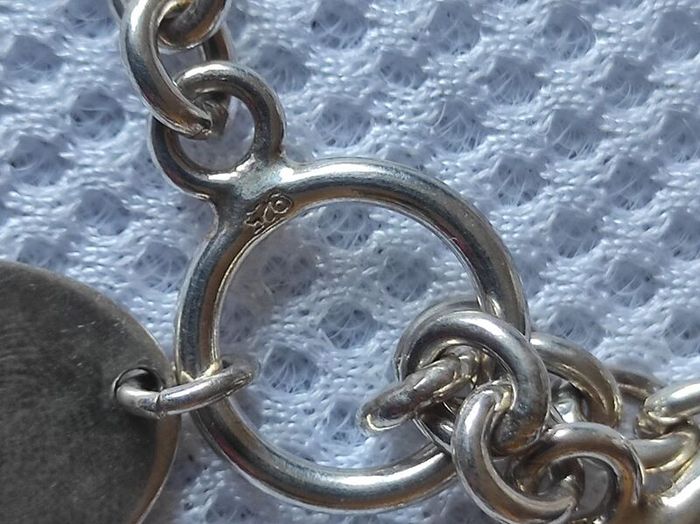 Sterling silver T bar  necklace