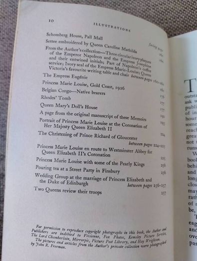 My Memories of Six Reigns by Princess Marie Louise first edition 1956 hardback in good condition with signs of wear on the cover and some writing on the inside page FREE STANDARD POSTAGE INCLUDED