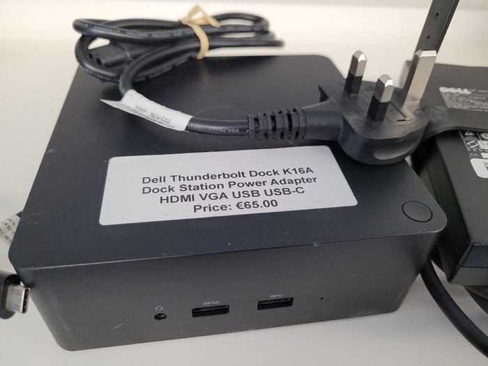 Dell Thunderbolt Dock Station K16A K16A001 USB-C with Power Supply