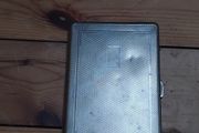 Vintage Chrome Machine Turned Cigarette Case