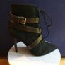ZARA Bondage Boots 41 Black   -   Strappy High Heel Ankle Boots New Image 7