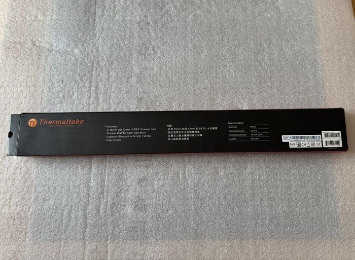 Thermaltake Liquid Cooling System V-Tubler 5/8-Inch 16 mm OD 1000 mm PETG Tube - Transparent (Pack of 4)