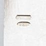 925 Vintage Sterling Silver Italian Name Plate Bracelet Image 5
