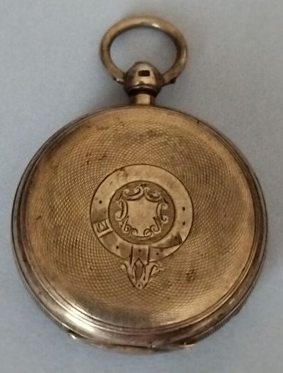 Antique 1877 Sterling Silver English Lever Pocket Watch - Matching Numbers - Restoration Project