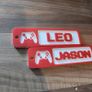 Personalised Gamer Keyring Custom Name Gaming Keychain Large Gamer Gift Custom Colour Keyring Personalised Name Tag Gaming Accessories Boys Girls Kids Teen Gamer Present Birthday Gift Backpack School Bag Tag Video Game Controller Style Customised Keychain Image 7