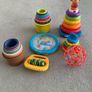 Baby toys, stacking rings and boxes and a selection of books Image 2