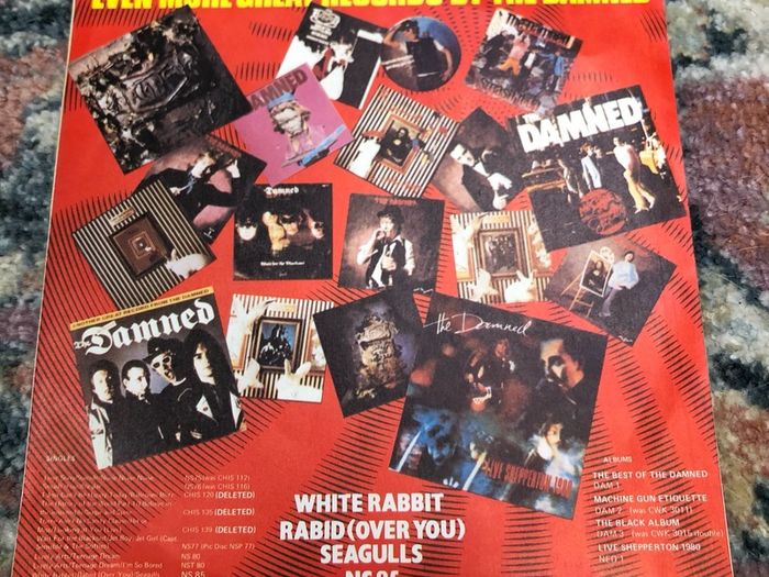 The Damned - White Rabbit (1983) 7"