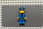 lego simpsons sim023 Chief Wiggum minifigure with Dark Pink Frosting Splotches on Face and Shirt