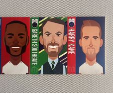 Football Legends Books - Raheem Sterling, Gareth Southgate and Harry Kane