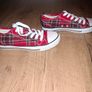 Dunlop Red Tartan Low-Top Canvas Sneakers Plimsolls Size UK 4 Image 4
