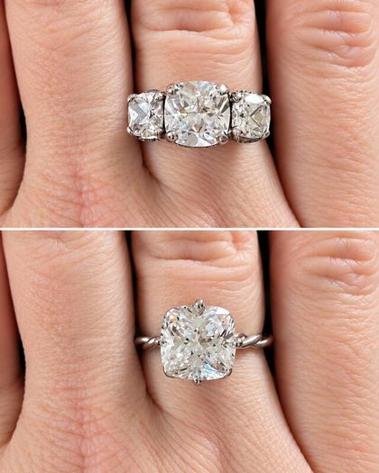 Engagement/Anniversary Moissanite Rings - 2 Rings
