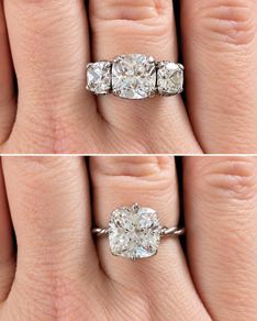 Engagement/Anniversary Moissanite Rings - 2 Rings