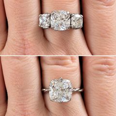 Engagement/Anniversary Moissanite Rings - 2 Rings