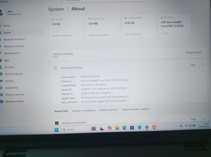 Lenovo ideapad Flex 5i 2 in 1 12th gen i3