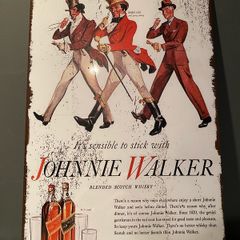 Johnnie Walker Tin Metal sign