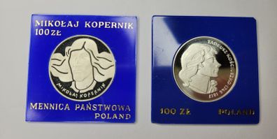 Poland 100 zlotych silver coin 1974,1976