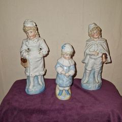 Set of 3 Victorian Staffordshire figures