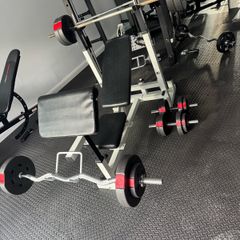 Bench and weights set