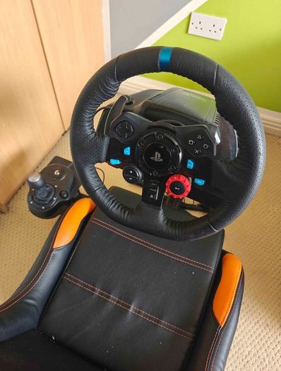 Logitech G29 + Hshift + fold up Rig