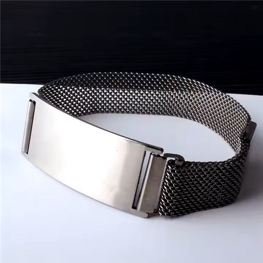 The Bold Band Bracelet  Custom Engraving Available By R'Laith