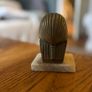 vintage brass bust of the Egyptian Pharaoh Tutankhamun Image 3