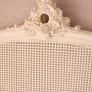 Vintage French Style Rattan / Cane Bed Frame - Cream Antique Finish - King Size Image 2