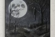 Original hand paint picture, painting by Strzala