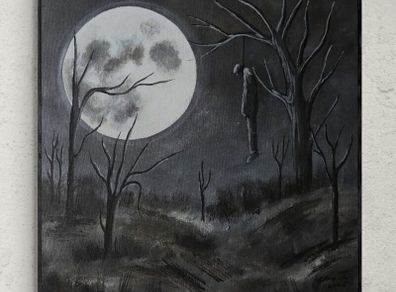 Original hand paint picture, painting by Strzala