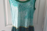 Save the Queen Aquamarine Top Size 12/14