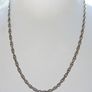 Vintge Sterling Silver 925 Men's Women's Jewelry Huge Chain Necklace Length 18" - 9g Image 4