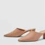 Zara shoes mules nude pinkish real leather size 4 Image 4
