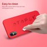 Liquid Silicone Case For iPhone XS Max Luxury Thin ShockProof Soft Phone Cover Red - FHT5IPXSMLK Image 2