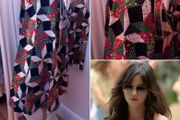 The Serpent Style Beautiful 70s VINTAGE Cotton Skirt
