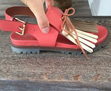 Red sandals