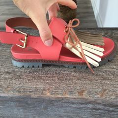 Red sandals