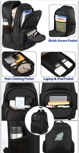 Backpack with wheels