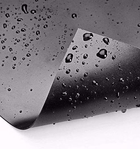 Fish Pond Liner Puncture Resistant Waterfalls Pond Edging Large Garden Pond Film for Ornamental Aquatic Backyard Underlay Membrane Black 2x2m 4x6m