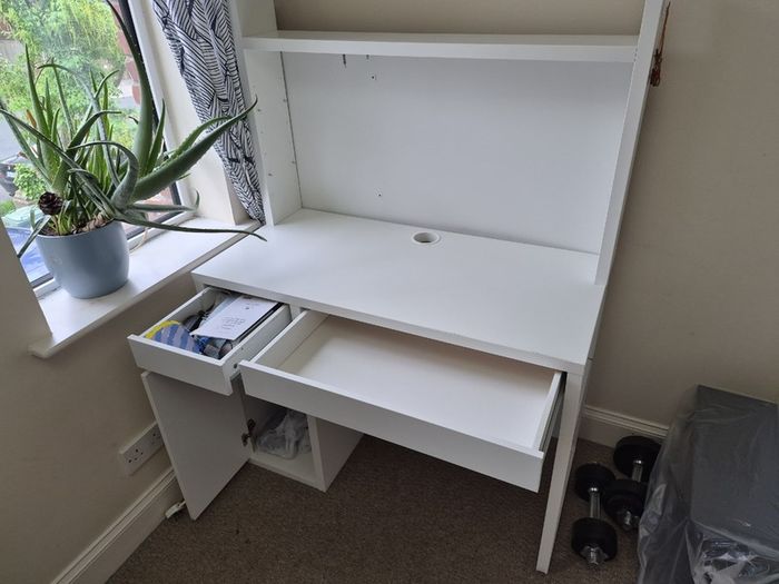 White Desk -105x50 Cm