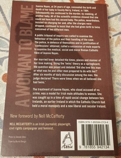 A Woman To Blame: The Kerry Babies Case by Nell McCafferty
