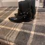 Cowgirl style leather black ankle  boots TopShop Image 2