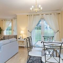 Elegant White Curtains, Excellent Condition
