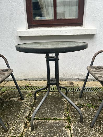 Outdoor table and chair